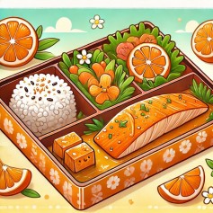 清新彩虹三文鱼便当 Salmon Bento
