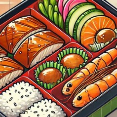 盛世美颜虾仁牛肉健康餐 Shrimp Beef Bento