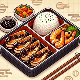 和风香酱牛肉便当 Beef Bento